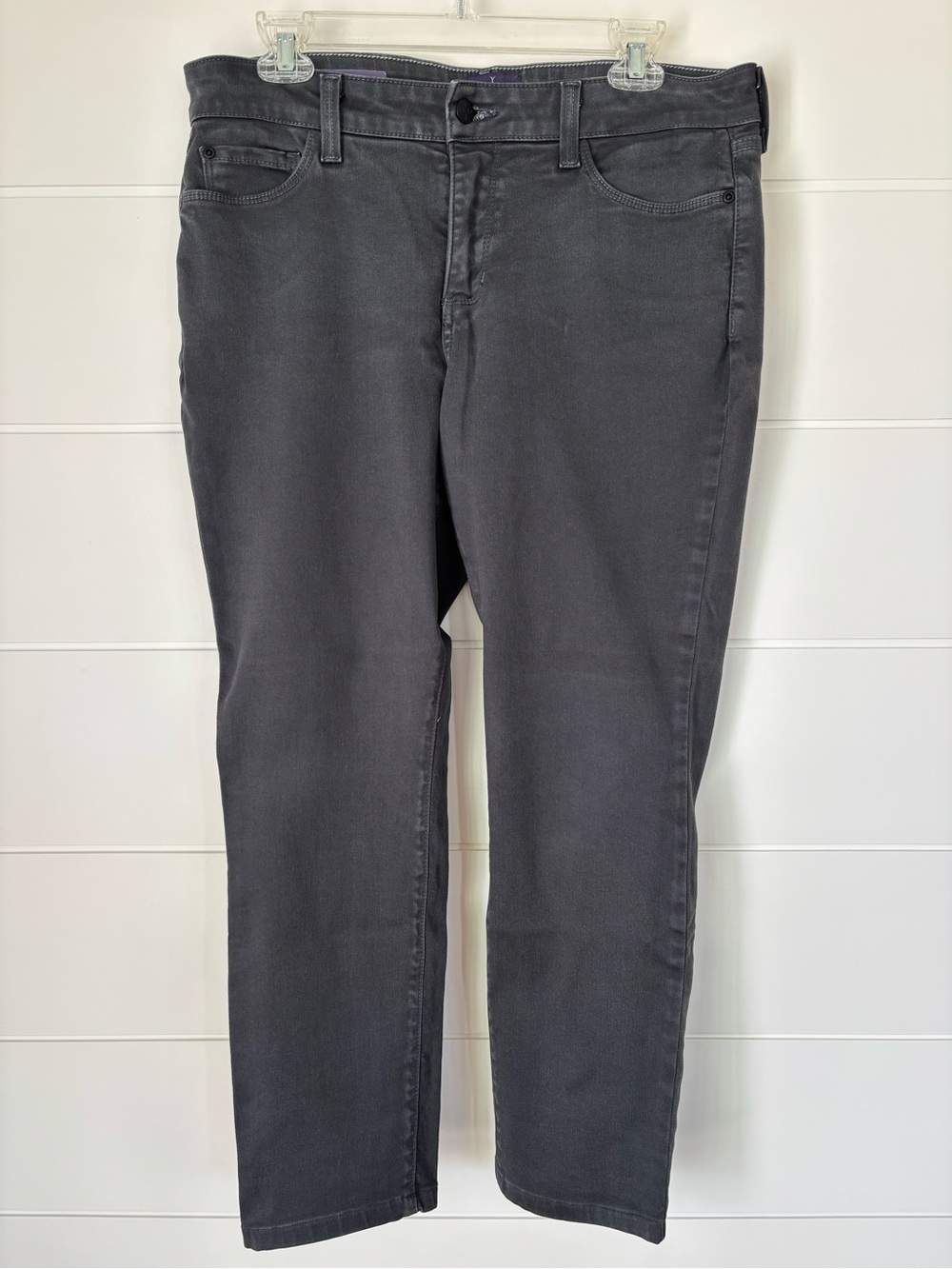 NYDJ "Alina" Legging Gray Jeans Womens Size 12P